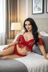 Kırmızı Tül Transparan Seksi Sütyen Takım Nightlight 3851