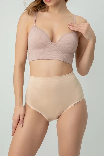 Dikişsiz Yüksek Bel Nefes Alan Terletmeyen Rahat Kalıp Kadın Slip Külot Miorre 001-011223